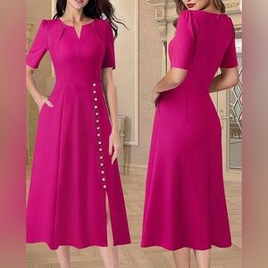 Vintage style dress with pockets